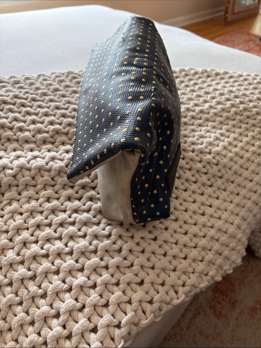 Pixie Mood Maria Rollover Clutch with Gold Dot Pattern - Picture 7 of 8